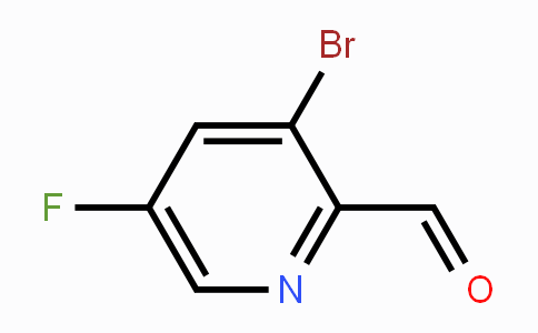 CAS No. 1227603-05-5, 3-Bromo-5-fluoropyridine-2-carbaldehyde