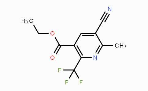 CAS No. 445-71-6, Ethyl 5-cyano-6-methyl-2-(trifluoromethyl)nicotinate