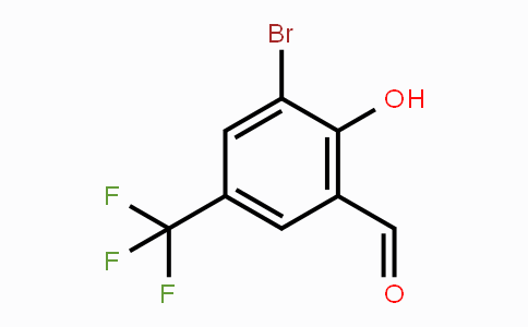 CAS No. 886762-43-2, 3-Bromo-2-hydroxy-5-(trifluoromethyl)benzaldehyde