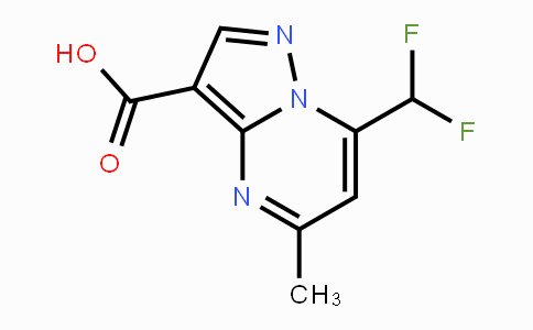 CAS No. 438218-14-5, 7-(Difluoromethyl)-5-methylpyrazolo[1,5-a]pyrimidine-3-carboxylic acid
