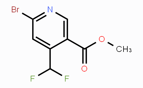 CAS No. 1805297-34-0, Methyl 6-bromo-4-(difluoromethyl)nicotinate