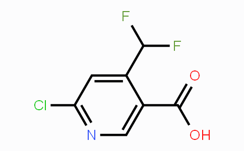 CAS No. 1805196-27-3, 6-Chloro-4-(difluoromethyl)nicotinic acid