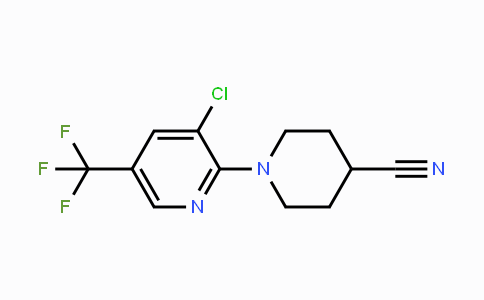 CAS No. 1171918-97-0, 1-[3-Chloro-5-(trifluoromethyl)-2-pyridinyl]-4-piperidinecarbonitrile