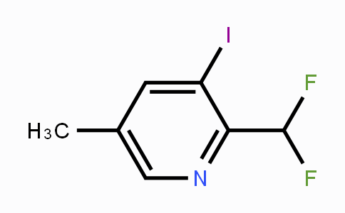 CAS No. 1805316-49-7, 2-(Difluoromethyl)-3-iodo-5-methylpyridine