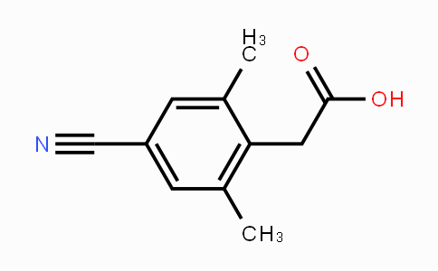 CAS No. 181300-36-7, 2-(4-Cyano-2,6-dimethylphenyl)acetic acid