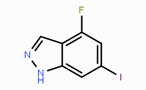 CAS No. 887568-03-8, 4-Fluoro-6-iodo-1H-indazole