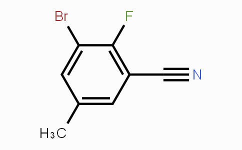 CAS No. 1260741-40-9, 3-Bromo-2-fluoro-5-methyl-benzonitrile