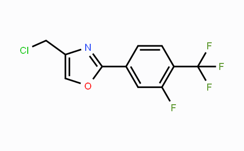 4-Chloromethyl-2-(3-fluoro-4-trifluoromethyl-phenyl)-oxazole