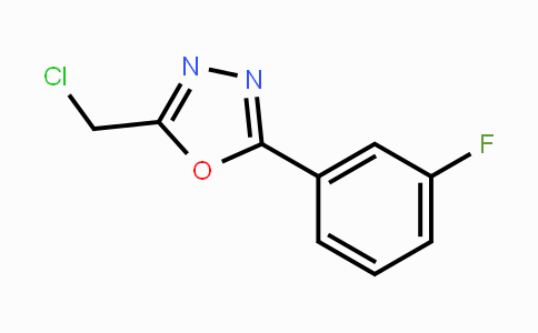 CAS No. 350672-16-1, 2-Chloromethyl-5-(3-fluoro-phenyl)-[1,3,4]oxadiazole