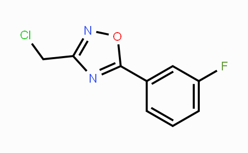 CAS No. 491842-63-8, 3-Chloromethyl-5-(3-fluoro-phenyl)-[1,2,4]oxadiazole