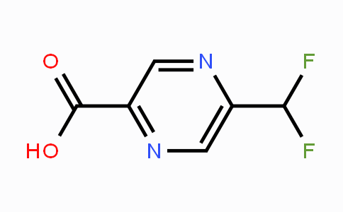 CAS No. 1174321-06-2, 5-(Difluoromethyl)pyrazine-2-carboxylic acid