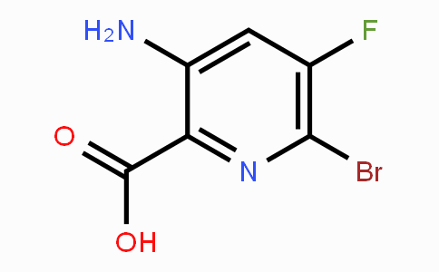 CAS No. 1052714-14-3, 3-Amino-6-bromo-5-fluoropicolinic acid