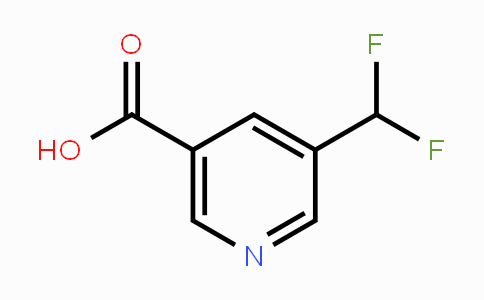 CAS No. 1256817-25-0, 5-(Difluoromethyl)nicotinic acid
