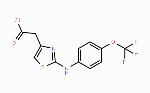 CAS No. 918793-32-5, 2-(2-((4-(Trifluoromethoxy)phenyl)amino)thiazol-4-yl)acetic acid