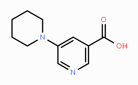 CAS No. 878742-33-7, 5-(Piperidin-1-yl)nicotinic acid