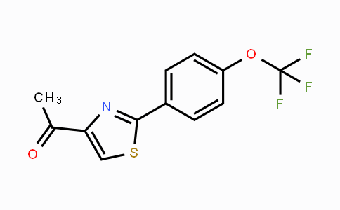 CAS No. 265126-59-8, 1-(2-(4-(Trifluoromethoxy)phenyl)thiazol-4-yl)ethanone