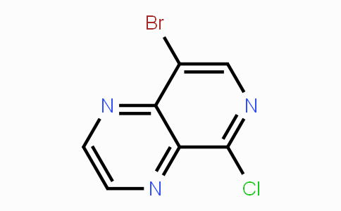 CAS No. 1590409-71-4, 8-Bromo-5-chloropyrido[3,4-b]pyrazine