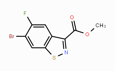 CAS No. 1383824-45-0, Methyl 6-bromo-5-fluorobenzo[d]isothiazole-3-carboxylate