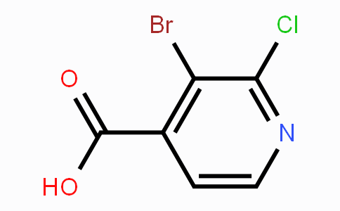 CAS No. 1214323-32-6, 3-Bromo-2-chloropyridine-4-carboxylic acid