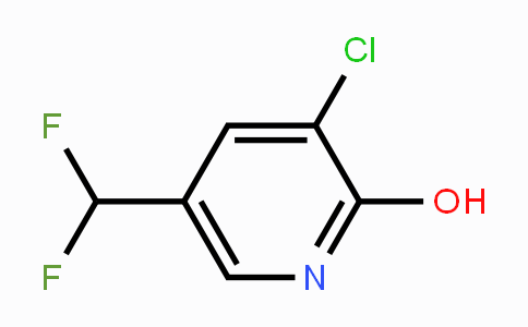 CAS No. 1806787-39-2, 3-Chloro-5-difluoromethyl-pyridin-2-ol