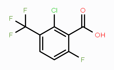 CAS No. 1555544-45-0, 2-Chloro-6-fluoro-3-(trifluoromethyl)benzoic acid