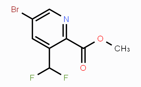 CAS No. 1628915-68-3, Methyl 5-bromo-3-(difluoromethyl)pyridine-2-carboxylate