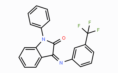 CAS No. 303149-14-6, 1-Phenyl-3-[[3-(trifluoromethyl)phenyl]imino]-1H-indol-2-one
