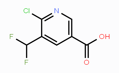 CAS No. 1805304-08-8, 6-Chloro-5-difluoromethyl-nicotinic acid