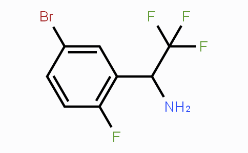 CAS No. 1270452-52-2, 1-(5-Bromo-2-fluorophenyl)-2,2,2-trifluoroethanamine