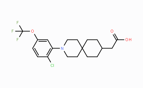 CAS No. 1599477-75-4, 2-(3-(2-Chloro-5-(trifluoromethoxy)phenyl)-3-azaspiro[5.5]undecan-9-yl)acetic acid