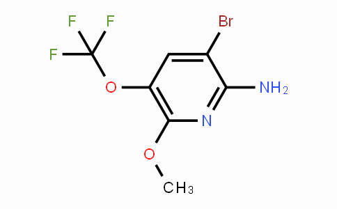 CAS No. 1804572-45-9, 3-Bromo-6-methoxy-5-(trifluoromethoxy)pyridin-2-amine