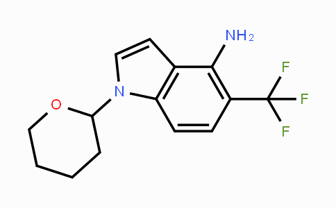 CAS No. 2244085-56-9, 1-(Tetrahydro-2H-pyran-2-yl)-5-(trifluoromethyl)-1H-indol-4-amine