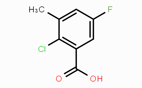 CAS No. 1427416-28-1, 2-Chloro-5-fluoro-3-methylbenzoic acid