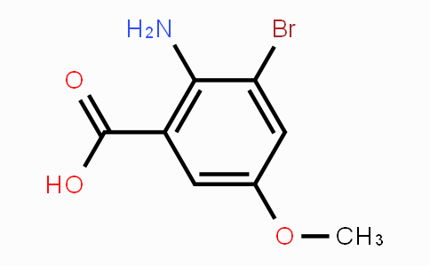 CAS No. 887577-86-8, 2-Amino-3-bromo-5-methoxybenzoic acid