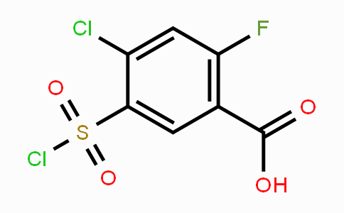 CAS No. 56447-54-2, 4-Chloro-5-(chlorosulfonyl)-2-fluorobenzoic acid