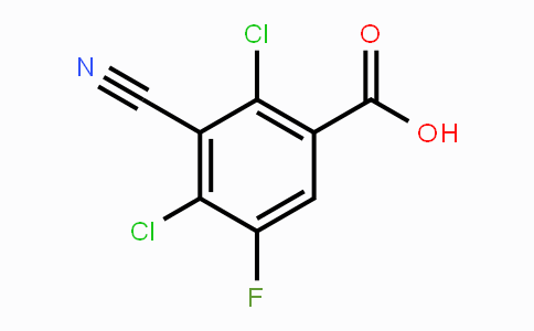CAS No. 117528-58-2, 3-Cyano-2,4-dichloro-5-fluorobenzoic acid