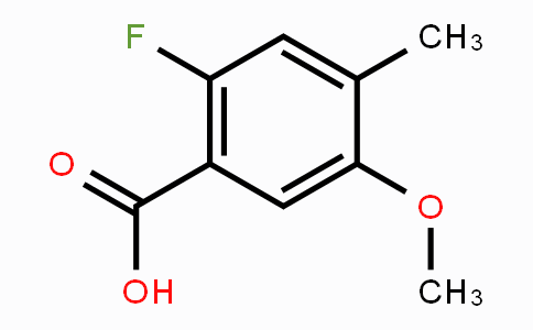 CAS No. 870221-15-1, 2-Fluoro-5-methoxy-4-methylbenzoic acid