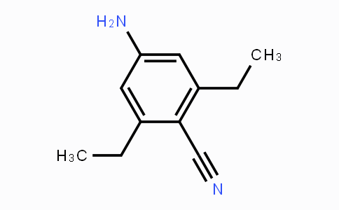 CAS No. 1003708-27-7, 4-Amino-2,6-diethylbenzonitrile