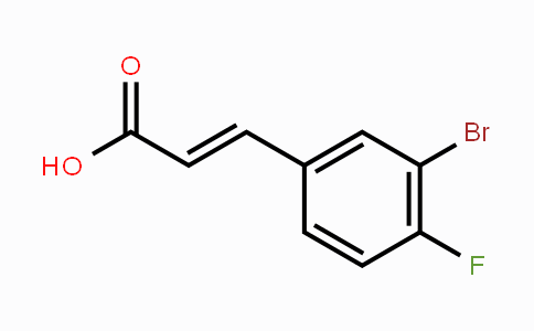 CAS No. 160434-49-1, 3-Bromo-4-fluorocinnamic acid