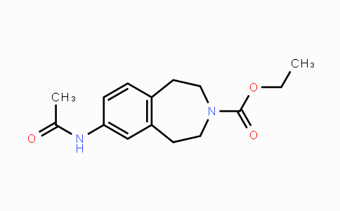 CAS No. 107393-75-9, Ethyl 7-acetamido-1,2,4,5-tetrahydro-3H-3-benzazepine-3-carboxylate