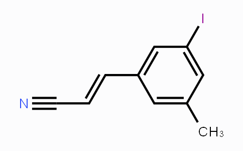 CAS No. 1018450-07-1, 3-Iodo-5-methylcinnamonitrile