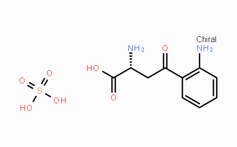 CAS No. 21881-27-6, (R)-2-Amino-4-(2-aminophenyl)-4-oxobutanoic acid compound with sulfuric acid