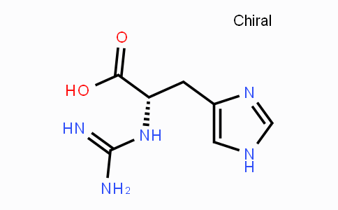 CAS No. 114460-37-6, (S)-2-Guanidino-3-(1H-imidazol-4-yl)propanoic acid