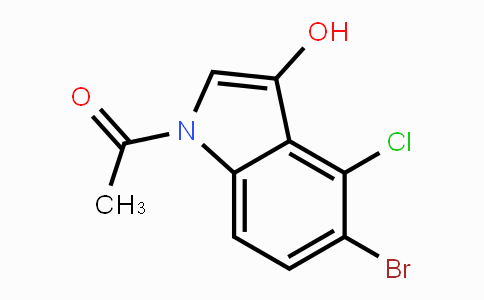 CAS No. 125328-76-9, 1-Acetyl-5-bromo-4-chloro-1H-indol-3-ol