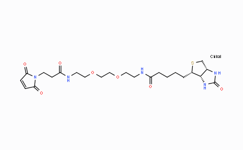 CAS No. 305372-39-8, Biotinyl-PEG2-maleimide