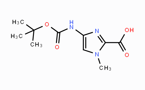 CAS No. 128293-64-1, 4-(Boc-amino)-1-methyl-1H-imidazole-2-carboxylic acid