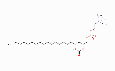 CAS No. 74389-68-7, 1-O-Hexadecyl-2-O-acetyl-sn-glycero-3-phosphocholine
