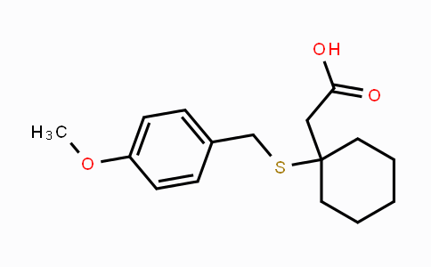 CAS No. 87242-92-0, [1-(4-Methoxy-benzylsulfanyl)-cyclohexyl]-acetic acid