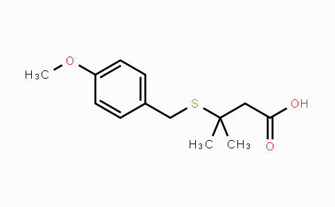 CAS No. 268219-99-4, 3-(4-Methoxy-benzylsulfanyl)-3-methyl-butyric acid