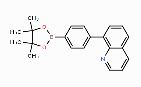 CAS No. 1233131-18-4, 8-[4-(4,4,5,5-Tetramethyl-1,3,2-dioxaborolan-2-yl)phenyl]quinoline